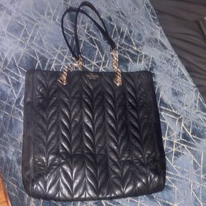 Kate Spade Black Quilted Leather Tote